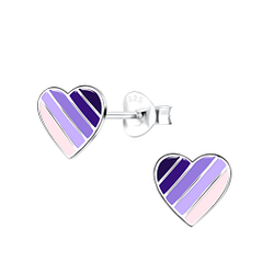 Wholesale Silver Heart Stud Earrings