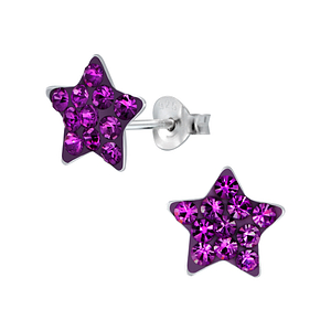 Wholesale Silver Star Stud Earrings