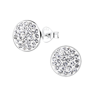 Wholesale Silver Round Stud Earrings