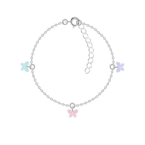 Wholesale Silver Butterfly Bracelet