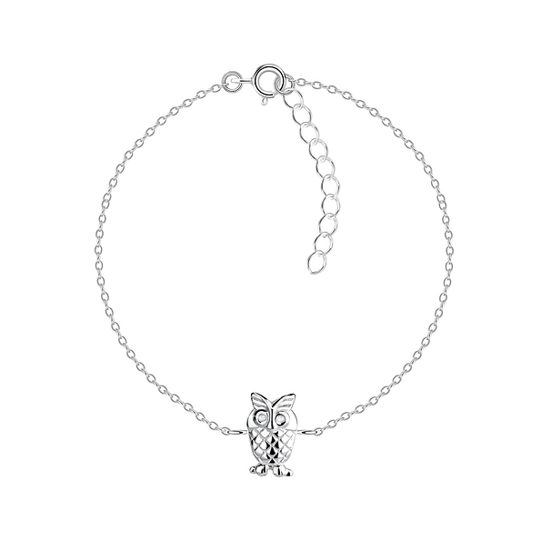 Wholesale Silver Owl Bracelet