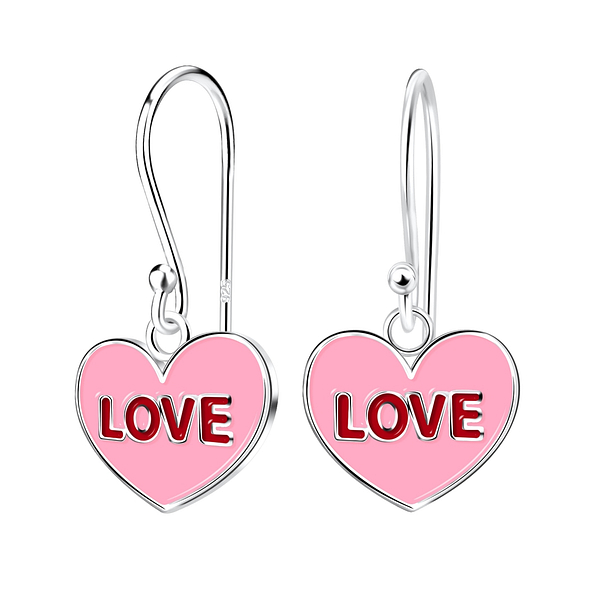 Wholesale Silver Love Heart Earrings