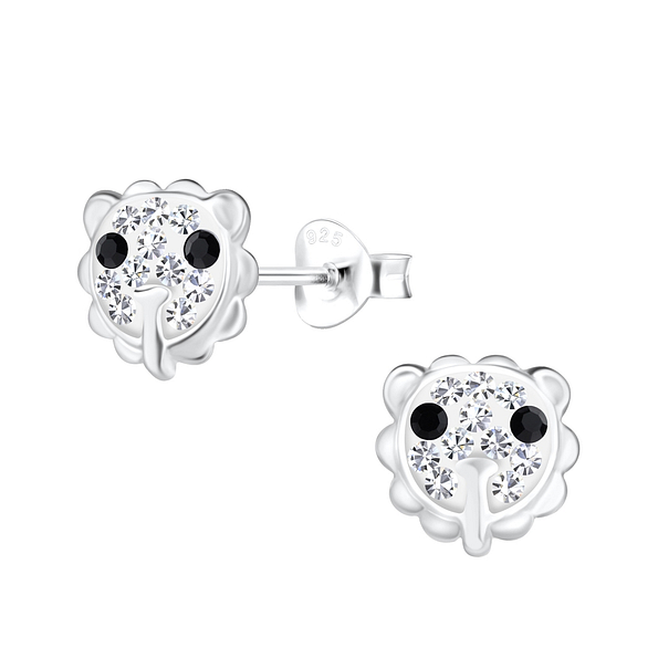 Wholesale Silver Lion Stud Earrings