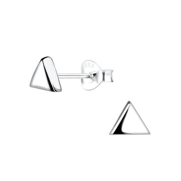 925 Silver Jewelry Silver Triangle Stud Earrings 18608