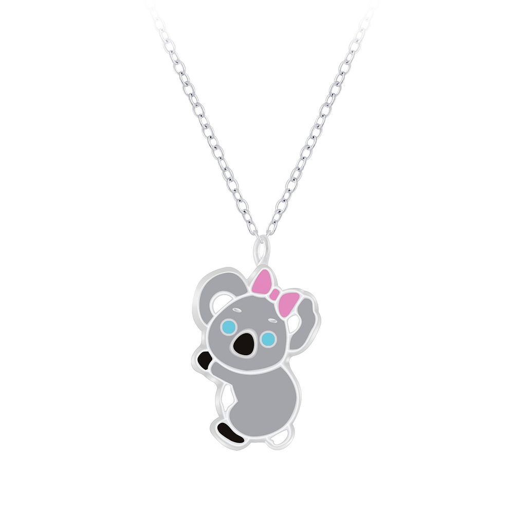 925 Silver Jewelry Silver Koala Necklace 7170