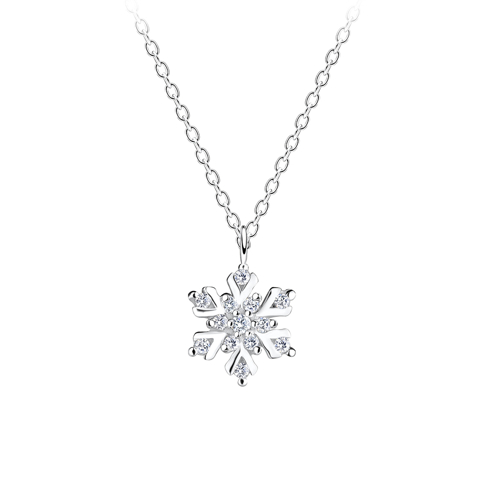 Wholesale Silver Snowflake Necklace