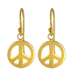 Wholesale Silver Peace Earrings