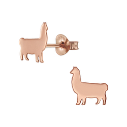 Wholesale Silver Llama Stud Earrings