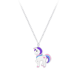 Wholesale Silver Unicorn Necklace