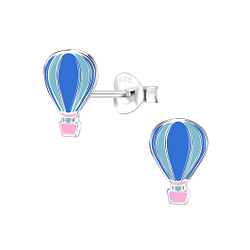 Wholesale Silver Hot Air Balloon Stud Earrings
