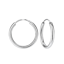 Wholesale 20mm Silver Thick Hoop Earrings