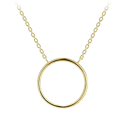 Wholesale Silver Circle Necklace