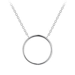 Wholesale Silver Circle Necklace