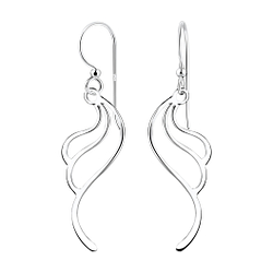 Wholesale Silver Wave Earrings