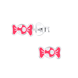 Wholesale Silver Candy Stud Earrings