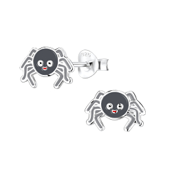 Wholesale Silver Spider Stud Earrings