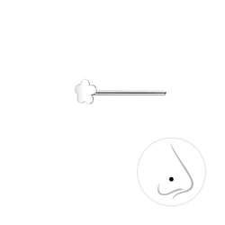 Wholesale Silver Flower Nose Stud - Pack of 10