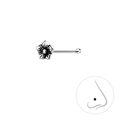 Wholesale Silver Flower Nose Stud – Pack of 5