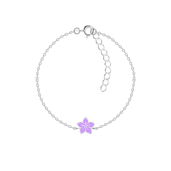 Wholesale Silver Flower Bracelet