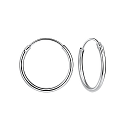 Wholesale 14mm Silver Hoop Earrings