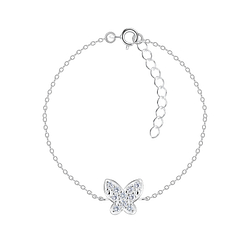 Wholesale Silver Butterfly Bracelet