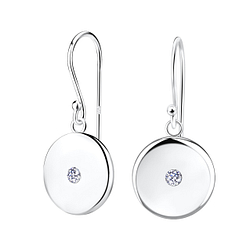 Buy Round Circle Drop Earrings With Bar Sterling Silver Earring Online in  India  Etsy