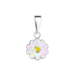 Wholesale Silver Daisy Flower Pendant