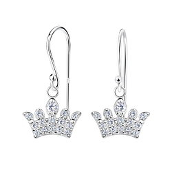 Wholesale Silver Crown Earrings