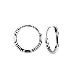 Wholesale 12mm Silver Hoop Earrings