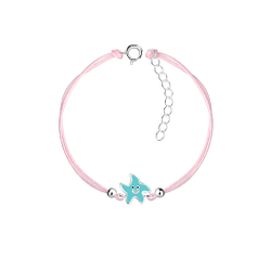 Wholesale Silver Starfish Cord Bracelet