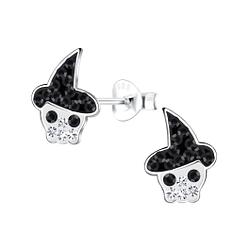 Wholesale Silver Skull Stud Earrings
