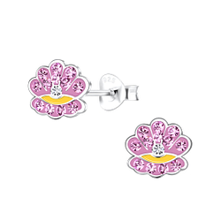 Wholesale Silver Shell Stud Earrings