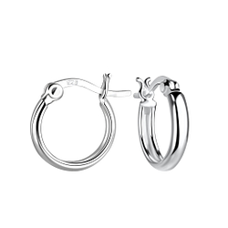 Wholesale 10mm Silver French Lock Hoop Earrings