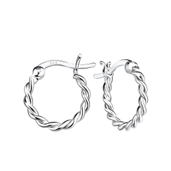 Wholesale Silver French Lock Hoop Earrings