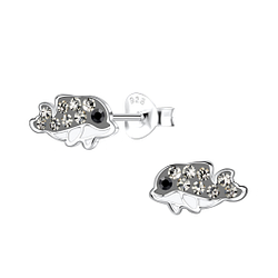 Wholesale Silver Dolphin Stud Earrings