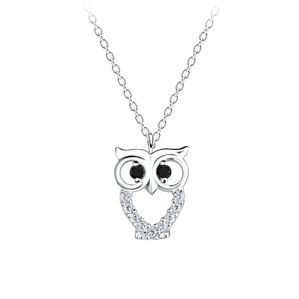 Wholesale Silver Owl Necklace