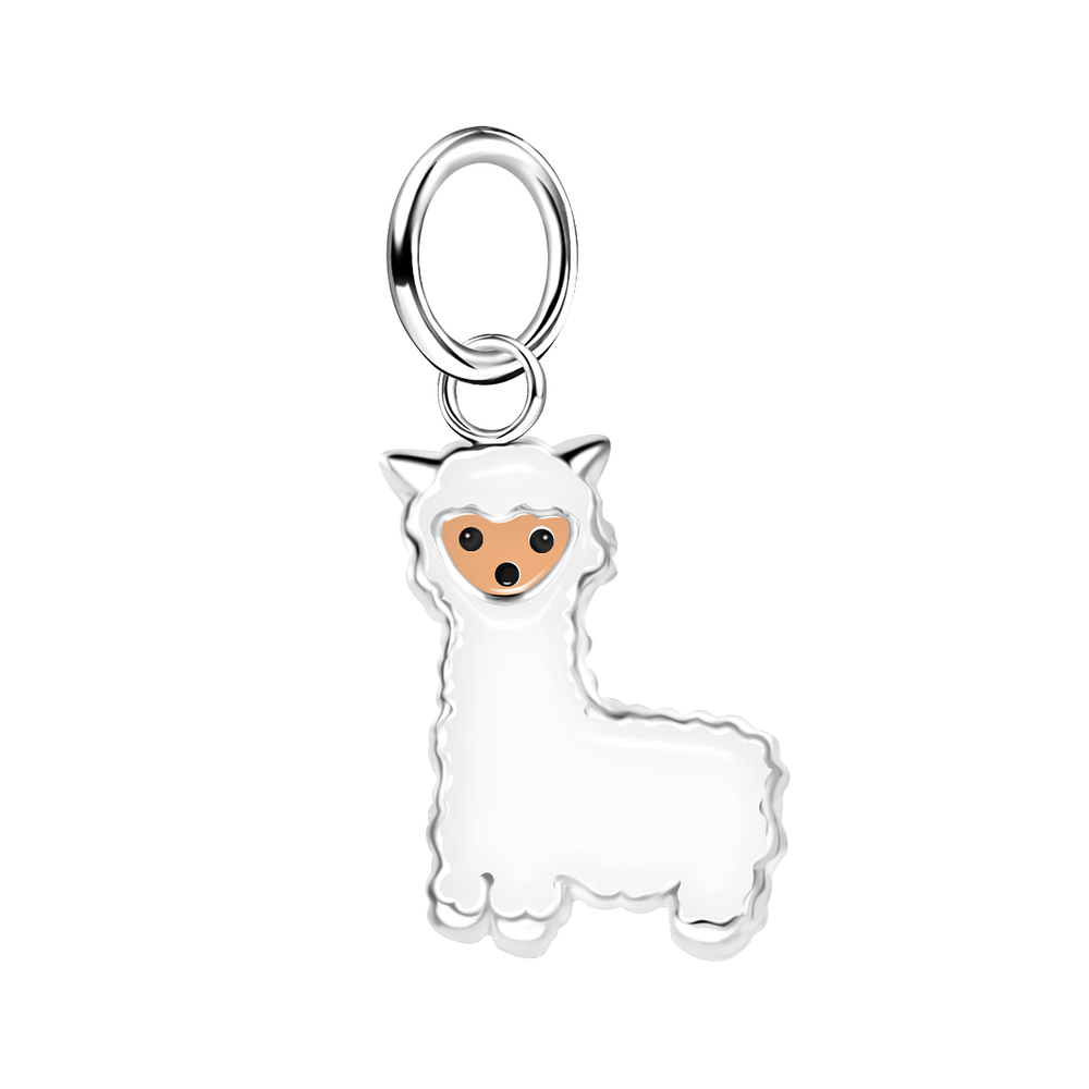 Camilla Charms Silver Llama Alpaca Charm Pendant – Cute Animal