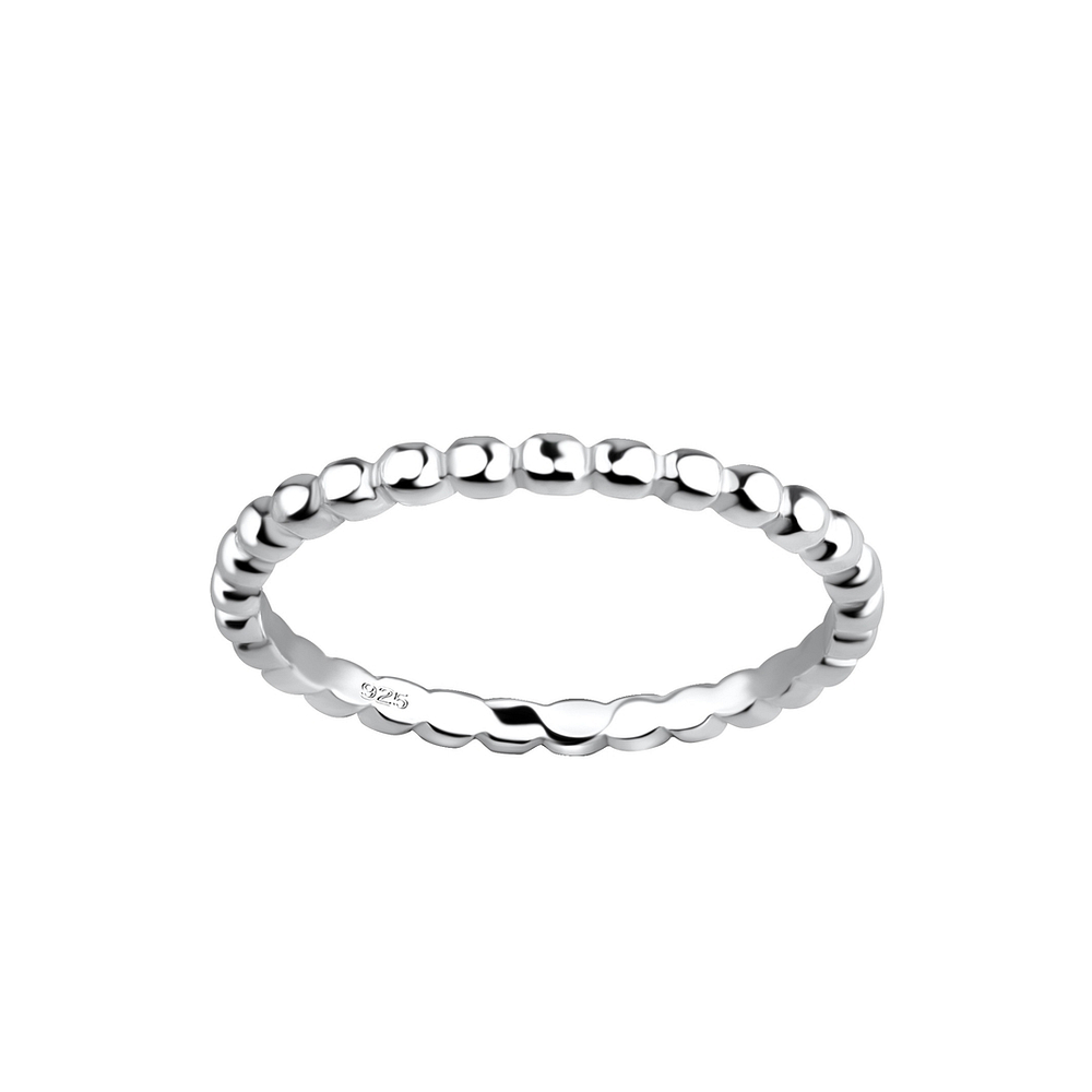 Silver Pattern Ring - 18003