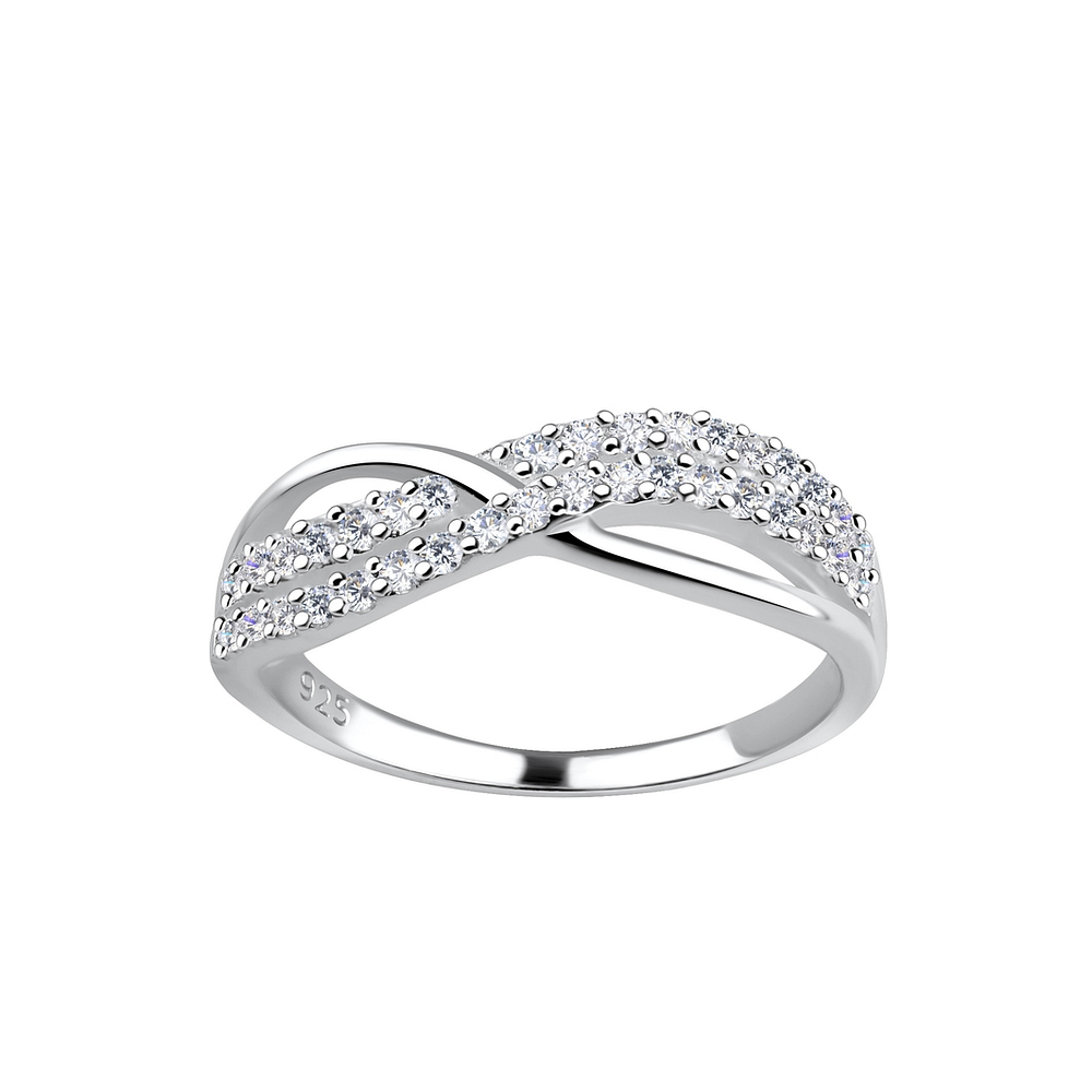Silver Twisted Ring - 18090