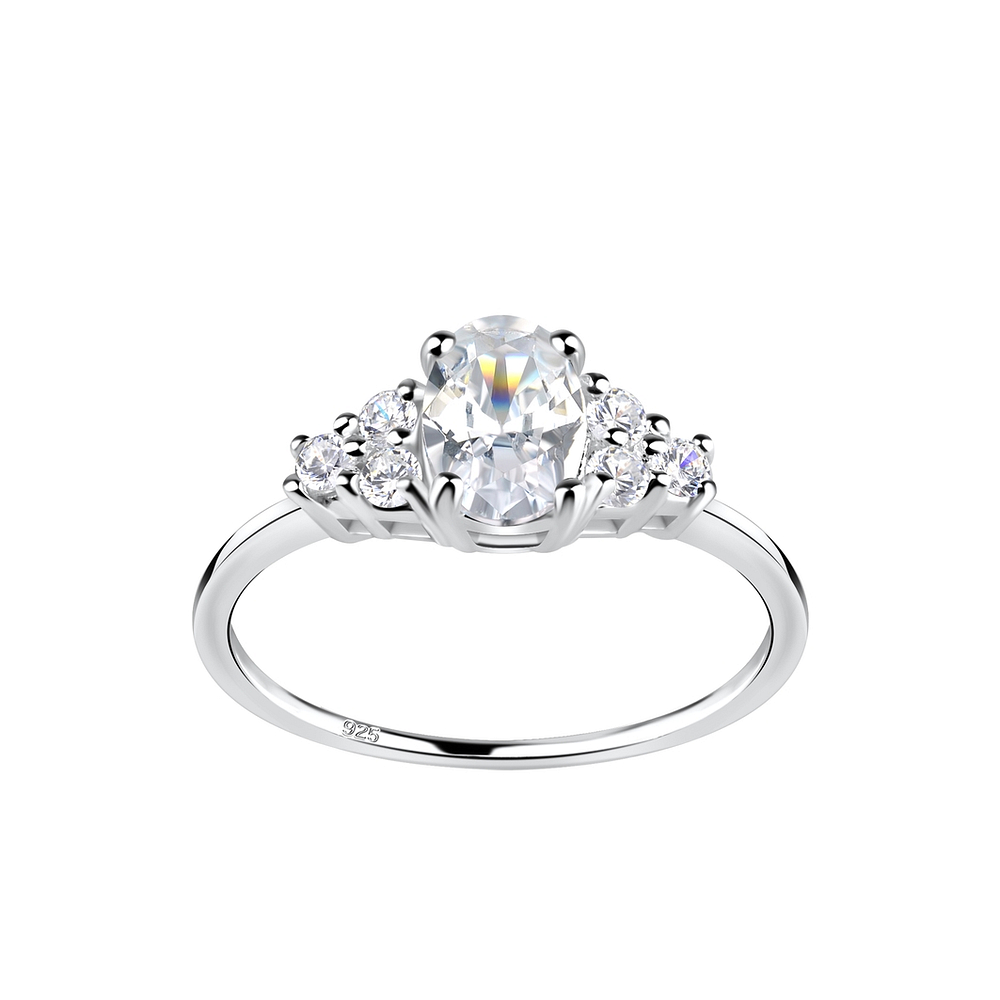 Silver Stones Ring - 19223