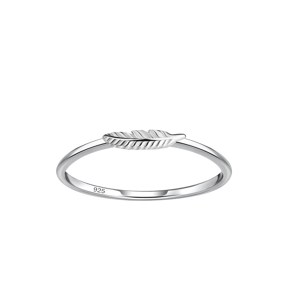 Silver Leaf Ring - 21676