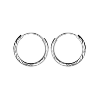 HO-2X18-SPE-DC1 Wholesale hoop earrings - Diamond Cut Finish