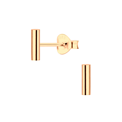 Silver Bar Ear Studs - 4774