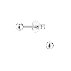 3mm Silver Ball Stud Earrings - 1142 3mm Silver Ball Stud Earrings - 1142