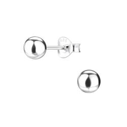 5mm Silver Ball Stud Earrings - 1731 5mm Silver Ball Stud Earrings - 1731