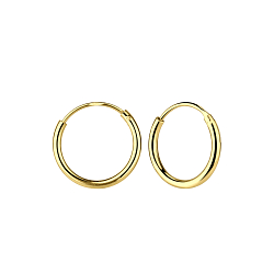 12mm Silver Hoop Earrings - 1312