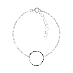 Silver Circle Bracelet - 1728