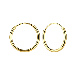 16mm Silver Hoop Earrings - 7481