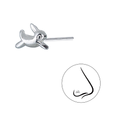 Silver Rabbit Nose Stud - 1576