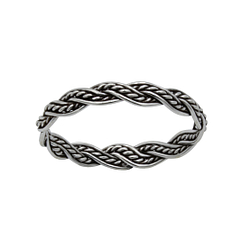 Silver Rope Ring - Wholesale - 1676